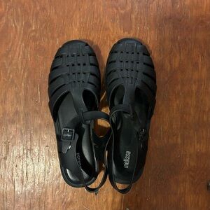 black melissa jelly sandals